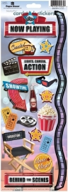 Movie Time! Bioscoop Scrapbook thema stickers 33 x 12 cm