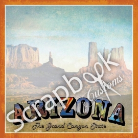 Arizona scrapbook papier - 12 x 12 inch - scrapbook customs