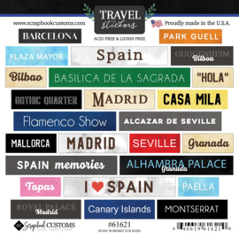 Travel stickers Spain Spanje 15x15 cm