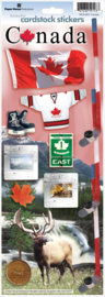 Canada Scrapbook thema stickers nummer 2 | 33 x 12 centimeter