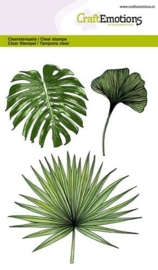Tropical Leaves Stempelset 10 x 14 cm  - Groen Thuis met CraftEmotions
