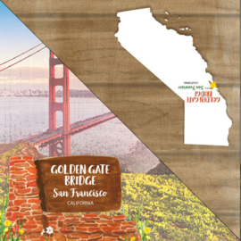 Golden Gate Bridge  SF- dubbelzijdig 12x12 Paper