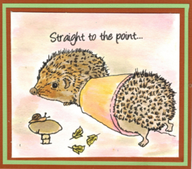 Egeltjes / Hedgehogs - clear stempelset - 9,5 x 20,5 cm
