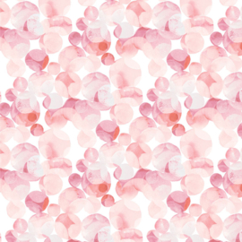Dubbelzijdig Roze Knutselpapier met Waterverf Stippen