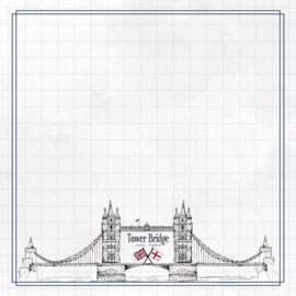 Tower Bridge Adventure - Dubbelzijdig Scrapbook Papier 30.5 x 30.5 cm
