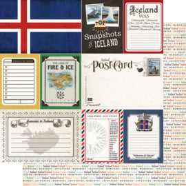 IJsland - Journal scrapbook papier - 30.5 x 30.5 cm