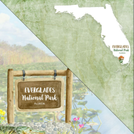 fLorida Everglades National Park - dubbelzijdig - 12x12 Papier - scrapbook customs