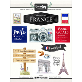Country Stickers France Frankrijk 15x20 cm