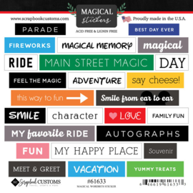Travel stickers Magical 15x15 cm