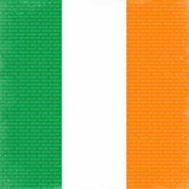 Scrapbookpapier Ierland 15x15 cm – Klavertjes & Keltische Prints