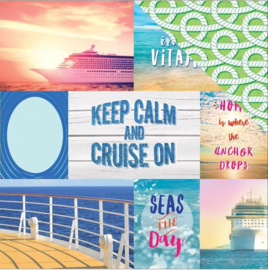 Keep calm and cruise on  30.5 x 30.5 cm scrapbook papier