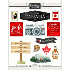 Country Stickers Canada 15x20 cm