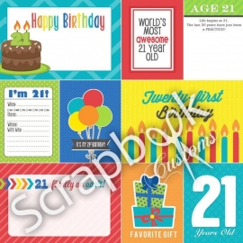 21 Today! - scrapbookpapier - 30.5x30.5 cm