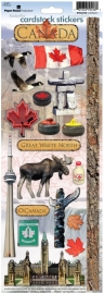 Canada Scrapbook thema stickers