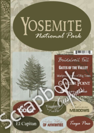 Yosemite NP Cardstock stickers