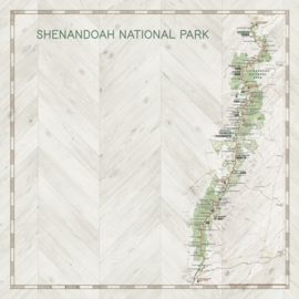 Shenandoah National Park  - dubbelzijdig scrapbook papier 12x12 inch