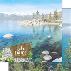 Lake Tahoe California/Nevada - 12x12 scrapbookpapier