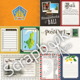 Bali - Journal - dubbelzijdig scrapbooking papier - 12 x 12 inch