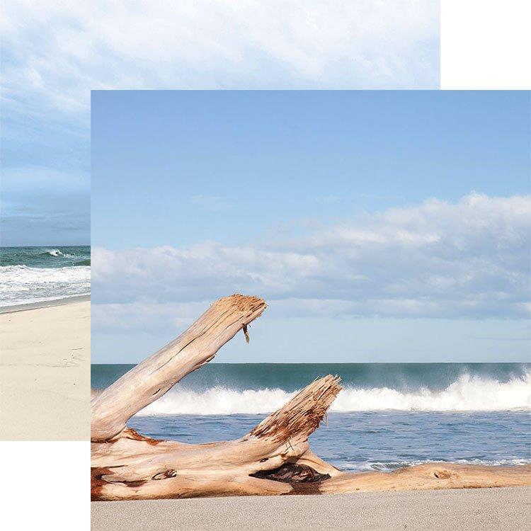 Driftwood & Oceaan  12x12 Scrapbookpapier - dubbelzijdig