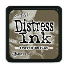 Mini  Distress inkt - Frayed Burlap - waterbased dye ink / inkt op waterbasis - 3x3 cm