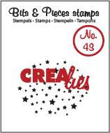 Achtergrond Stempel Sterren 3x4cm - Crealies Bits & Pieces