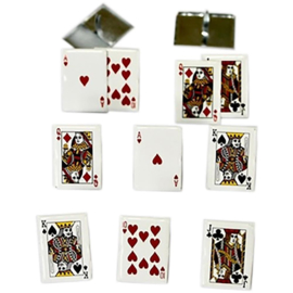 Cards / kaartspel splitpen decoratie - zakje 12 stuks