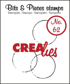 Crealies Cirkelstempel - Bits en Pieces Collectie 2.5 x 3.4 cm