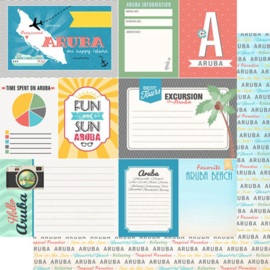 Aruba journal tags - scrappapier - Scrapbook customs 12 x 12 inch