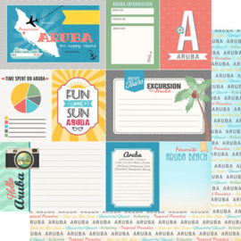 Aruba Journal Tags - Scrappapier - Scrapbook Customs 12 x 12 inch