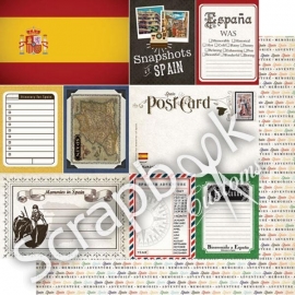 Spanje / Spain - scrapbook Journal papier 12x12 inch