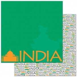 India scrapbbook vel 30.5 x 30.5 cm