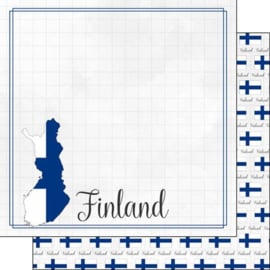 Finland - Adventure Border - 12 x 12 Paper