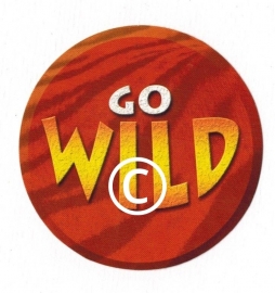 Go Wild tekst  stans papier decoratie - 7x7 cm