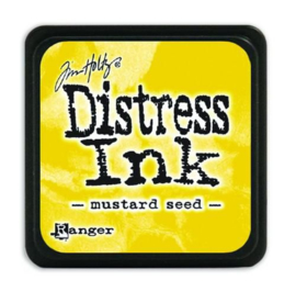 Mini  Distress inkt - Mustard Seed - waterbased dye ink / inkt op waterbasis - 3x3 cm