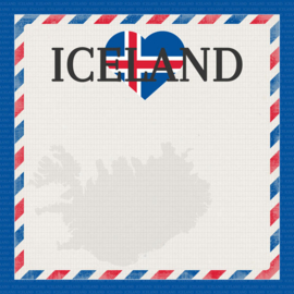 IJsland Scrapbookpapier 6x6 inch – 8 Vellen met Folk & Natuurprints