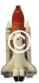 Space Shuttle - stans decoratie - 5x10 cm