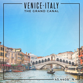Venetië   - The Grand Canal - scrapbook papier