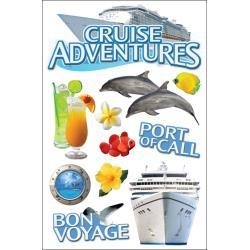 Hobby stickers Cruise thema verzamelvel van 11 x 18 centimeter