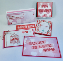 Scrapbookpapier Lucky in Love Journaling Cards
