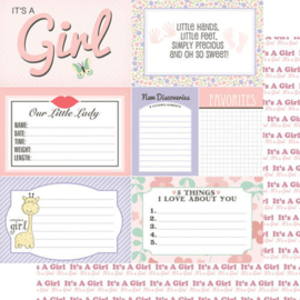 Baby girl journal - scrapbookpapier - 30.5 x 30.5 cm