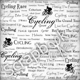 Cycling - scrapbookpapier - 30.5 x 30.5 cm