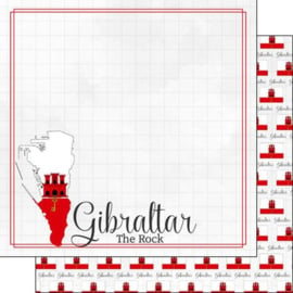 Gibraltar - Adventure border - 30.5 x 30.5 centimeter