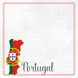 Portugal Adventure border - 30.5 x 30.5 cm scrapbook papier
