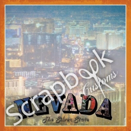 Nevada the silver state - scrapbook customs - papier 12 x 12 inch