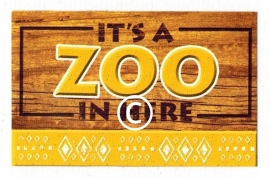 It's a Zoo in here - stans decoratie - 7x5 cm