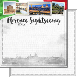 Florence Sightseeing  knutselen met papier 30.5 x 30.5 cm