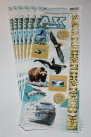 Alaska AK Avontuur Stickers 2 - Wilde Natuur & Dieren