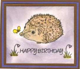 Egeltjes / Hedgehogs - clear stempelset - 9,5 x 20,5 cm