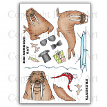 Kerst stempels - Wilfred & Wally  - A5 clear stempel set 15 x 20 cm