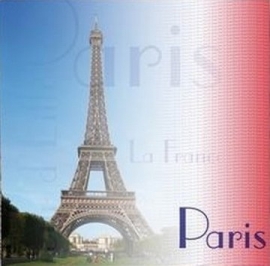 Scrapbook papier vakantie Parijs - 30.5 x 30.5 papier